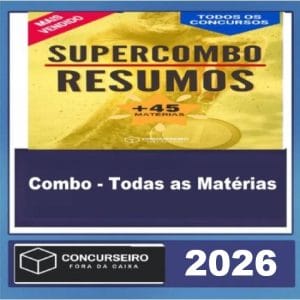 Combo - Todas as Matérias Concurseiro Fora da Caixa 2026 Rateio de Cursos para Concursos: Economize Até 90%