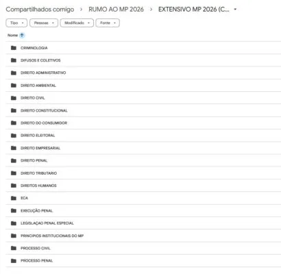 Extensivo MPE 2026.1 Rumo ao MP 2 Extensivo MPE 2026.1 Rumo ao MP
