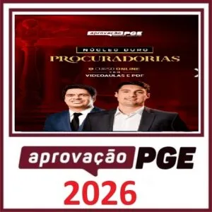 Quais disciplinas você irá dominar Eu posso experimentar a metodologia do AprovaçãoPGE? Direito Constitucional Direito Administrativo Direito Tributário Direito Processual Civil (incluindo a Fazenda Pública em Juízo)