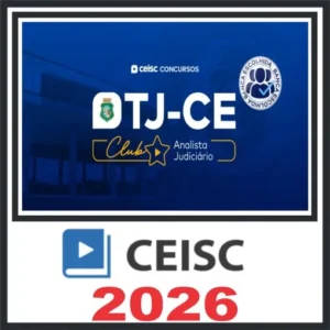 TJ-CE | Analista Judiciário – Área Judiciária Em dezembro de 2025, a Fundação Carlos Chagas (FCC) foi definida como a banca organizadora do certame do Tribunal de Justiça do Estado do Ceará (TJ-CE). A confirmação indica que a abertura de um novo edital de concurso do órgão cearense pode ocorrer a qualquer momento. Além disso, foram recentemente criados 620 novos cargos de servidores no TJ-CE, sendo 280 para Analistas Judiciários. Clique aqui para saber mais. Essa é a sua chance de sair na frente da concorrência em busca da tão sonhada vaga e da remuneração inicial de R$ 9,6 mil/mês + benefícios. O Club do Ceisc reúne tudo o que você precisa em um só lugar para a sua preparação completa ✅ Cronogramas de estudos Pré e Pós-edital para organizar o seu preparo. Quanto antes você começar a estudar, mais chances possui de conquistar a nomeação.
