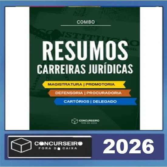 Combo - Carreiras Jurídicas Concurseiro Fora da Caixa 2026 1 Carreiras Jurídicas Concurseiro Fora da Caixa