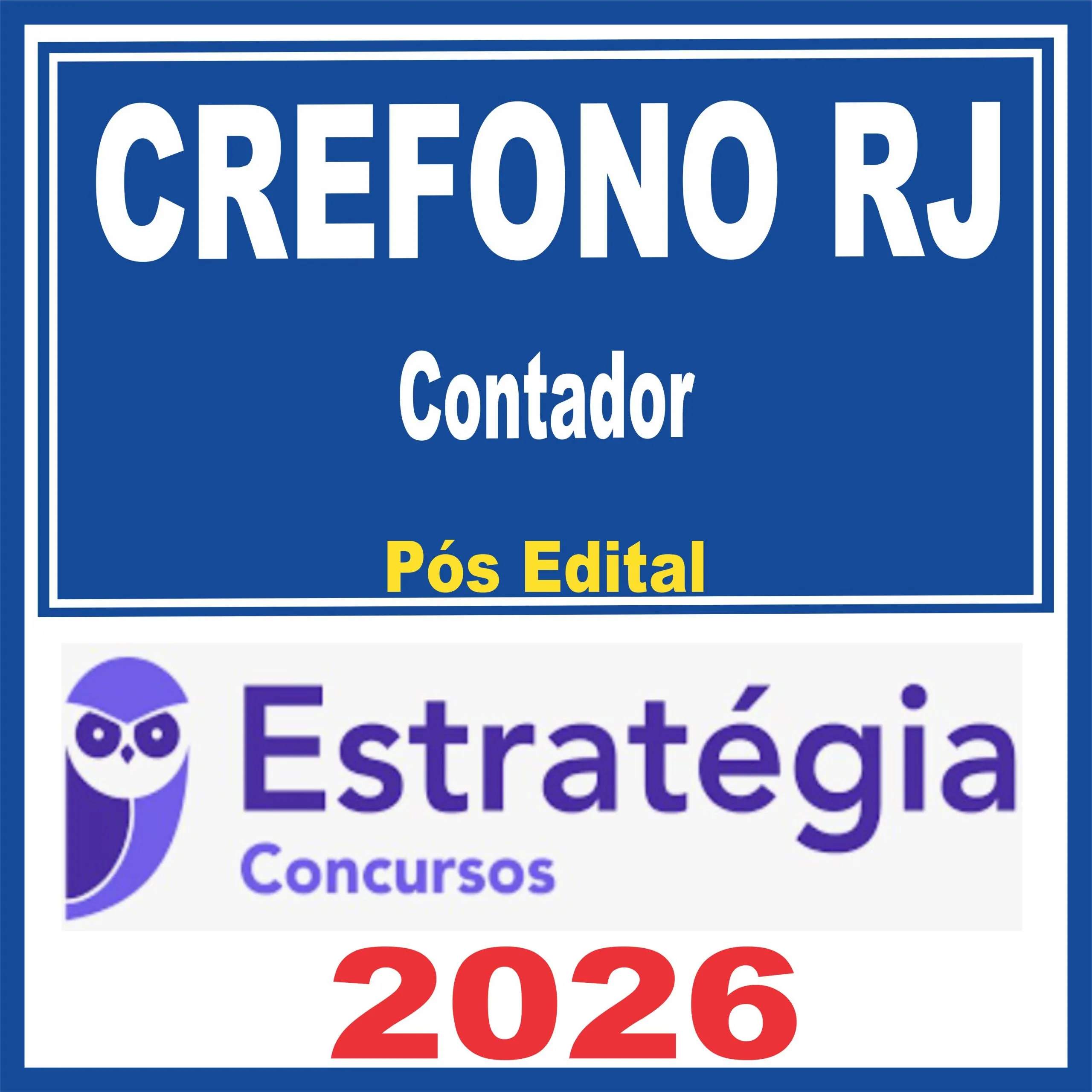 CREFONO RJ (Contador) Pós Edital - Estratégia 2026 1 crefono-rj-contador