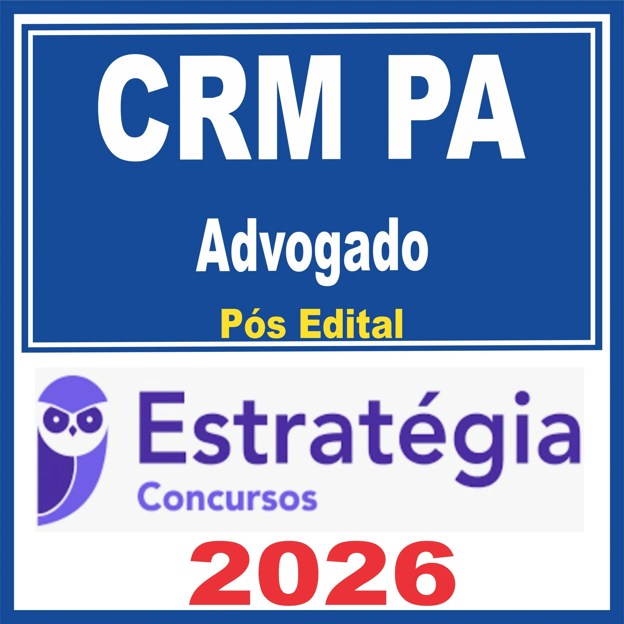 CRM PA (Advogado) Pós Edital - Estratégia 2026 1 crm-pa-adv