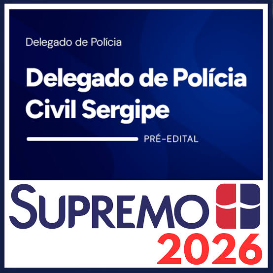 PC SE (Delegado de Polícia Civil de Sergipe) SupremoTv 2026 1 Sergipe