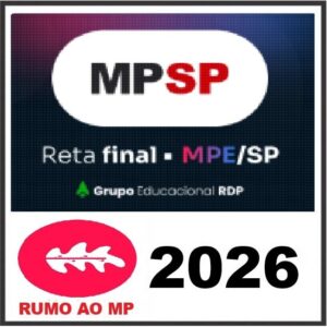 Rateio de Curso | Rateio de Concursos | Rateio de concursos Reta Final MPE/SP Rumo ao MP 2026