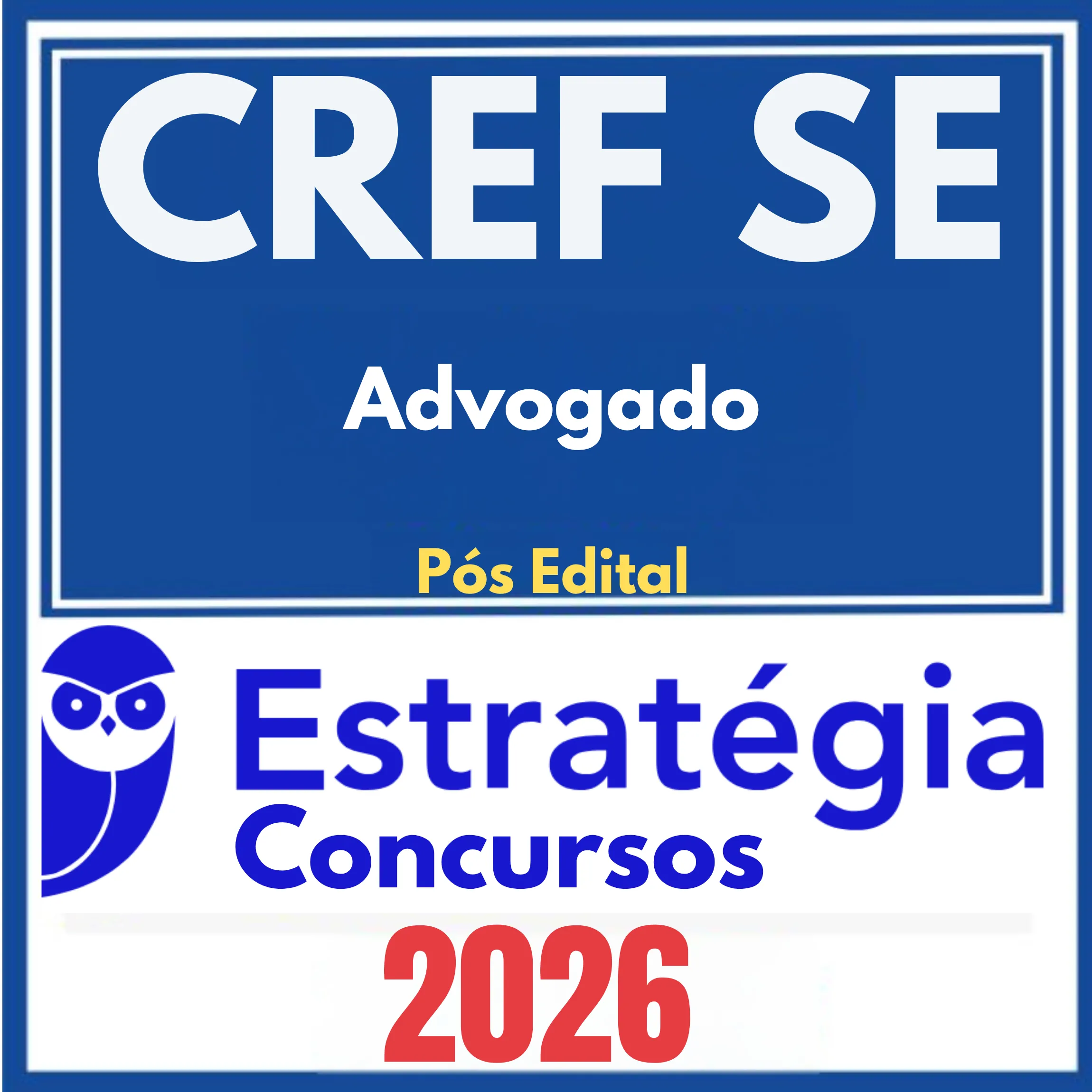 CREF SE (Advogado) Pós Edital – Estratégia 2026 1 cref-se-adv