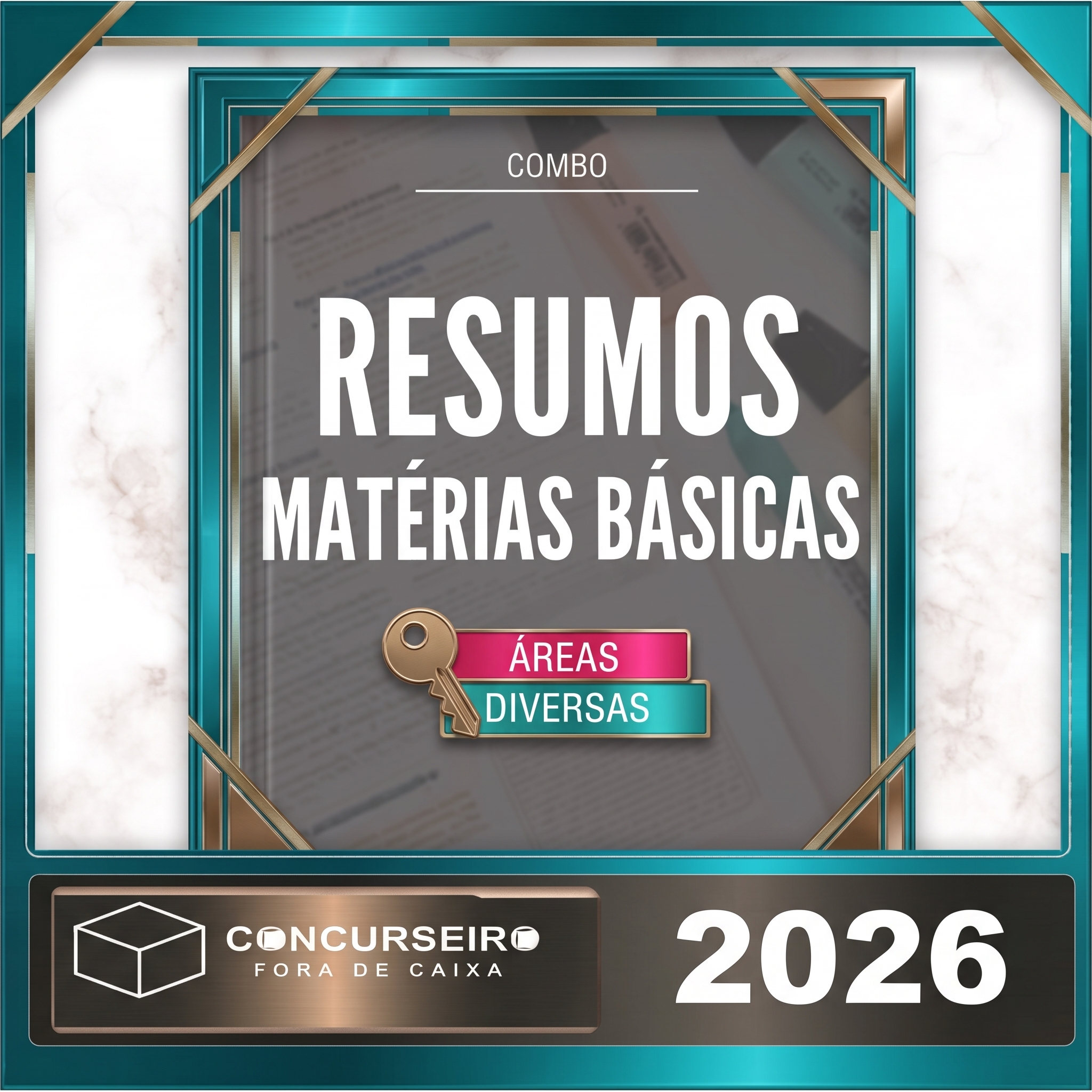 Combo - Matérias Básicas Concurseiro Fora da Caixa 2026 1 Matérias Básicas