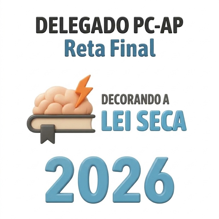 Delegado PC AP Reta Final Pós-Edital 2026 Decorando a Lei Seca 1 PC AP