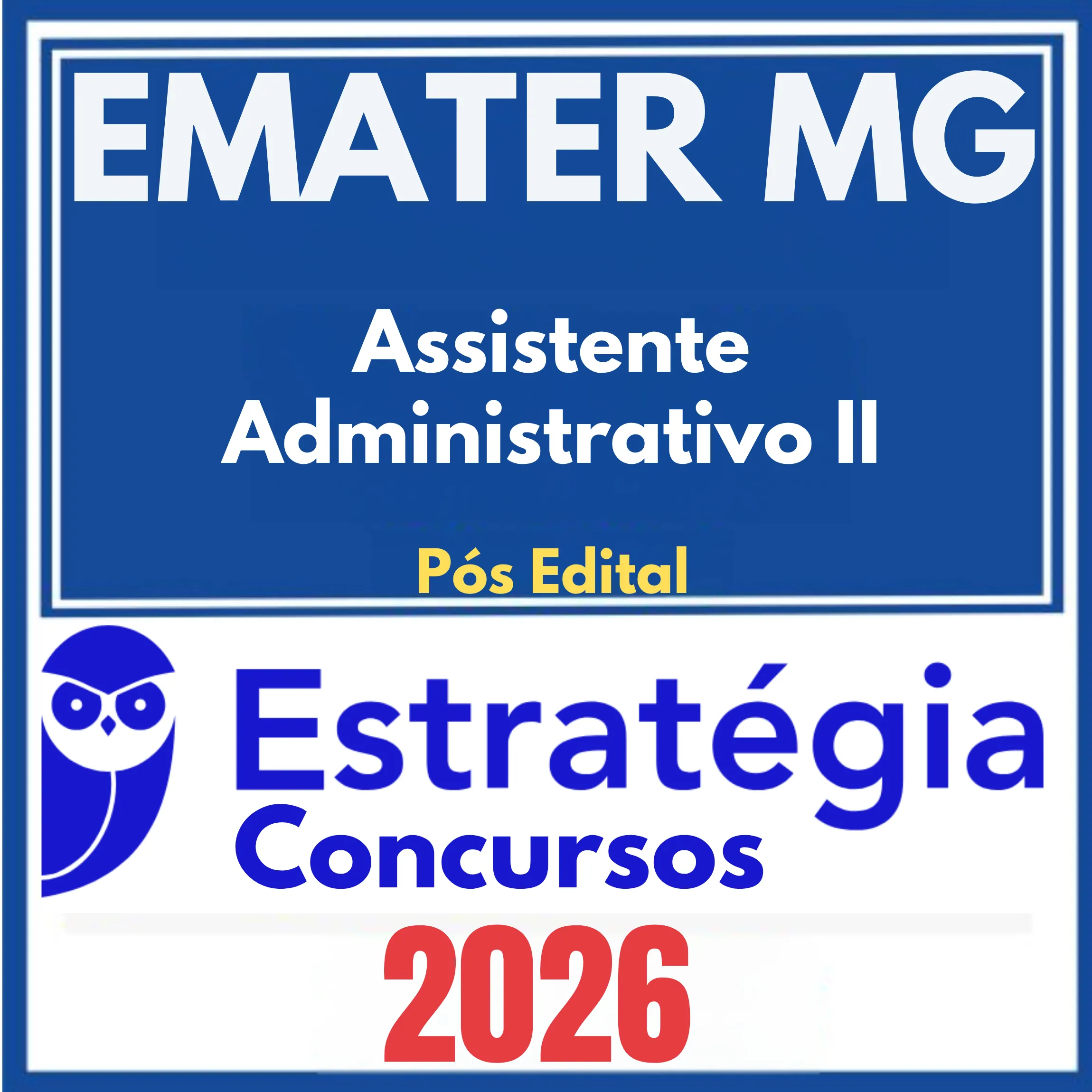 EMATER MG (Assistente Administrativo II) Pós Edital - Estratégia 2026 1 emater-mg-assist-adm-II