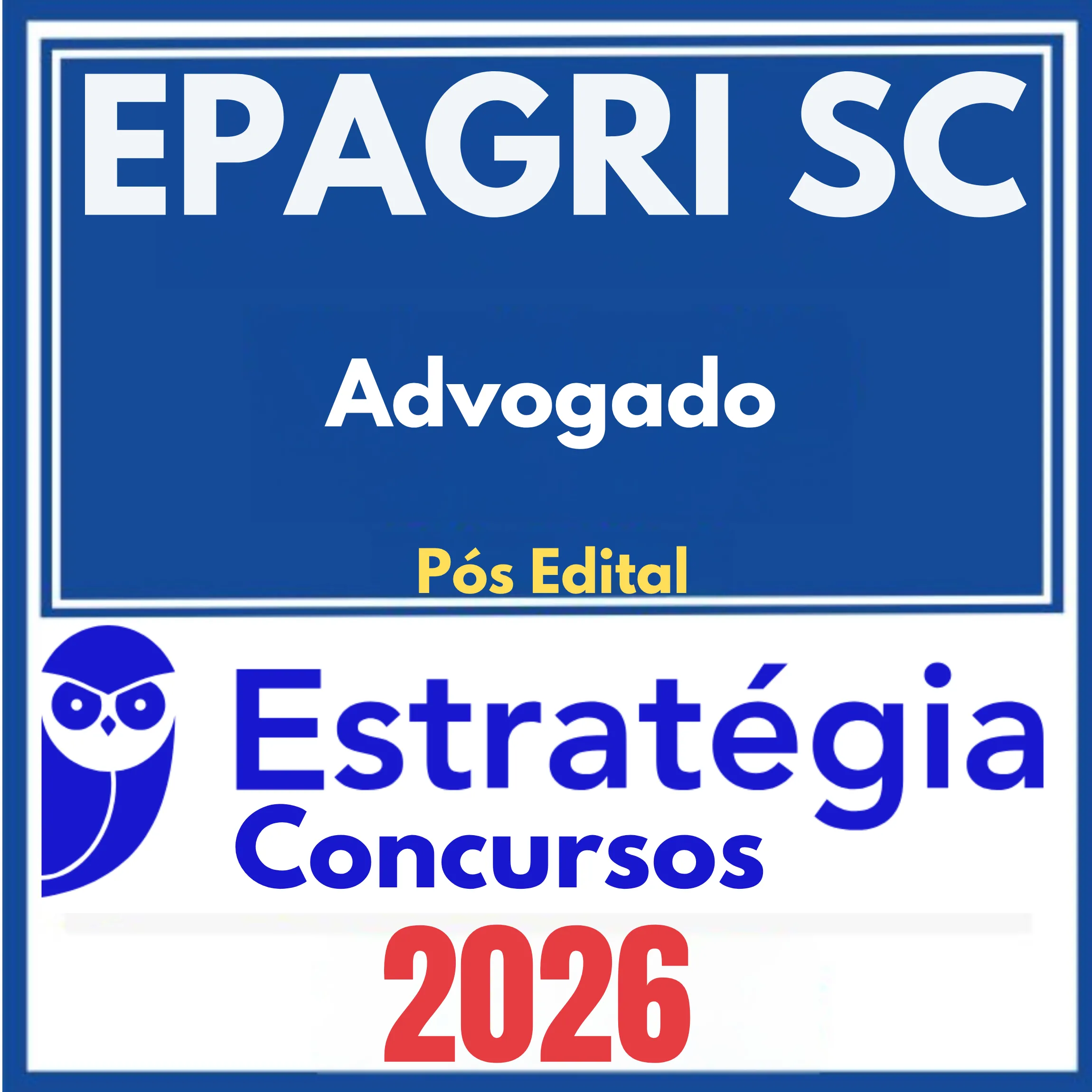 EPAGRI SC (Advogado) Pós Edital - Estratégia 2026 1 epagri-sc-adv