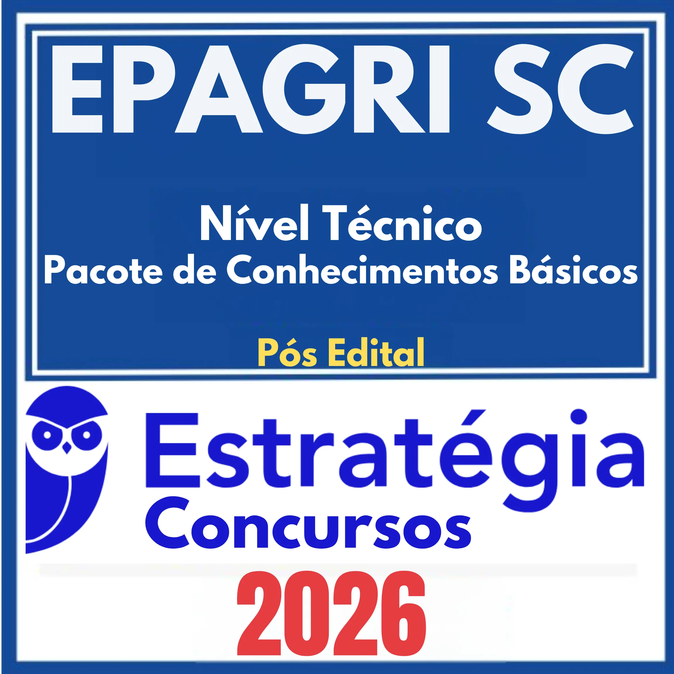 EPAGRI SC (Nível Técnico - Pacote de Conhecimentos Básicos) Pós Edital - Estratégia 2026 1 epagri-sc-tec-basicos
