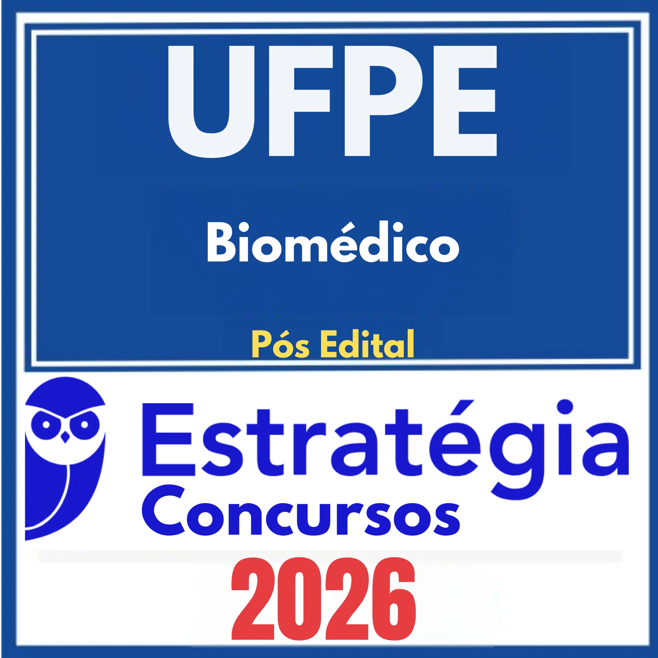 UFPE (Biomédico) Pós Edital - Estratégia 2026 1 ufpe-biomedico