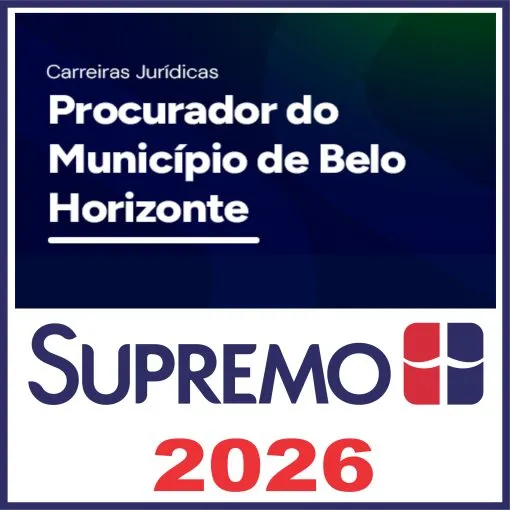 Procurador do Município de Belo Horizonte - Supremo Tv 2026 1 procurador BH 510x510 1